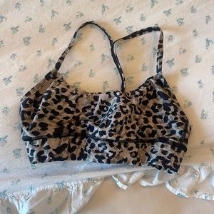 Leopard sports bra